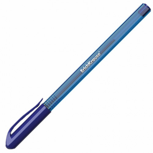 Ручка шариковая масляная ERICH KRAUSE Ultra Glide U-18, СИНЯЯ, узел 1 мм, линия письма 0,5 мм, 32534