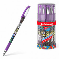 Ручка шариковая ERICH KRAUSE ColorTouch Purple python, СИНЯЯ, узел 0,7 мм, линия письма 0,35 мм, 50743 Ручка шариковая ERICH KRAUSE ColorTouch Purple python, СИНЯЯ, узел 0,7 мм, линия письма 0,35 мм, 50743