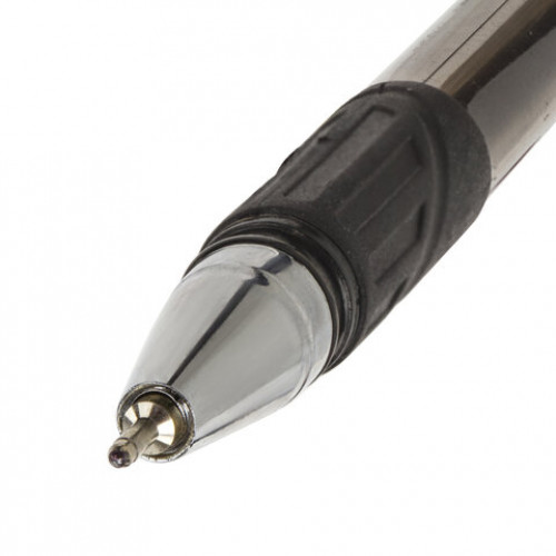 Ручка шариковая масляная с грипом BRAUBERG Max-Oil Tone, ЧЕРНАЯ, узел 0,7 мм, линия письма 0,35 мм, 142694