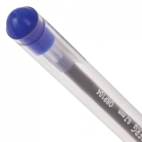 Ручка шариковая масляная BRAUBERG Smooth Write, СИНЯЯ, корпус прозрачный, узел 0,7 мм, линия письма 0,35 мм, 142682