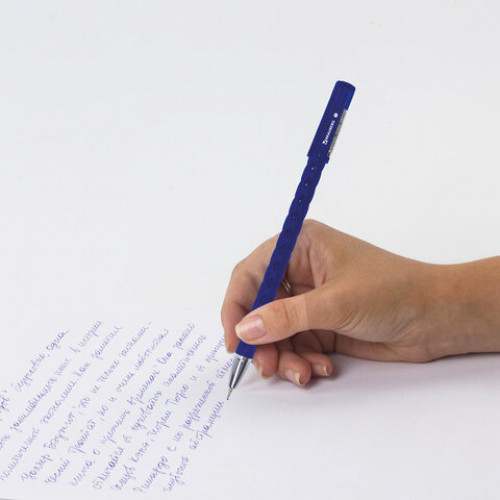 Ручка шариковая масляная BRAUBERG Orient, СИНЯЯ, корпус синий, узел 0,7 мм, линия письма 0,35 мм, 142999
