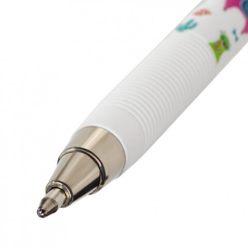 Ручка шариковая ЮНЛАНДИЯ LAMA, синяя, SOFT TOUCH покрытие, узел 0,7 мм, линия письма 0,35 мм, 143735
