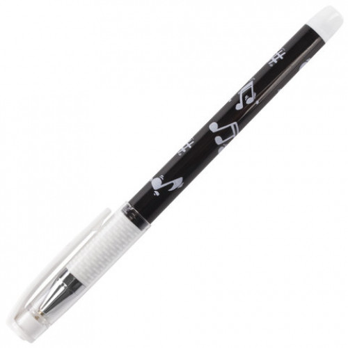 Ручка шариковая масляная с грипом BRAUBERG BLACK&WHITE Melody, СИНЯЯ, узел 0,7 мм, линия письма 0,35 мм, 142658