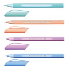 Ручка шариковая масляная BRAUBERG Extra Glide Soft Pastel, СИНЯЯ, узел 0,7 мм, линия письма 0,35 мм, 144073