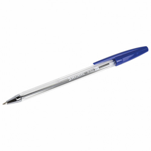 Ручки шариковые BRAUBERG M-500, НАБОР 4 шт., СИНИЕ, узел 0,7 мм, линия письма 0,35 мм, 143453