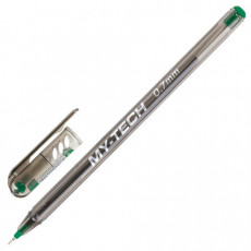 Ручка шариковая масляная PENSAN My-Tech, ЗЕЛЕНАЯ, игольчатый узел 0,7 мм, линия 0,35 мм, 2240/25