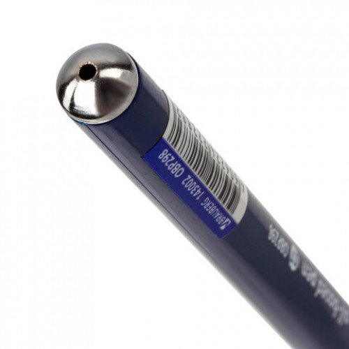 Ручка шариковая масляная BRAUBERG Oxet, СИНЯЯ, корпус синий, игольчаиый узел 0,7 мм, линия письма 0,35 мм, 143002