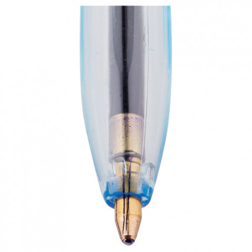 Ручка шариковая масляная СТАММ Офис, СИНЯЯ, корпус тонированный синий, узел 1 мм, линия письма 0,7 мм, ОФ999