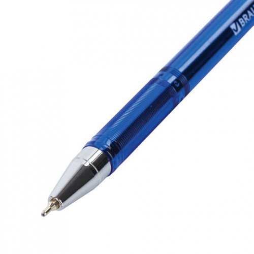 Ручка шариковая масляная BRAUBERG PROFI-OIL TONE, СИНЯЯ, узел 0,7 мм, линия письма 0,35 мм, 143459