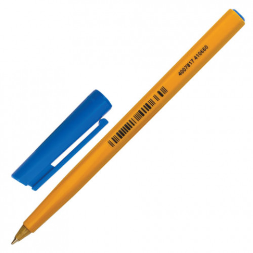 Ручка шариковая STAEDTLER (Германия) Stick, Синяя, корпус желтый, узел 0,8 мм, линия письма 0,25 мм, 430 F-3