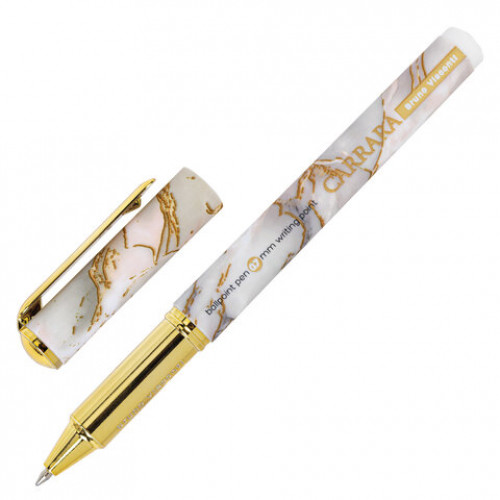 Ручка шариковая в футляре BRUNO VISCONTI DreamWrite Carrara, СИНЯЯ, корпус ассорти, 0,5 мм, 20-0264/61