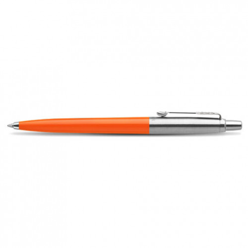 Ручка шариковая PARKER Jotter Orig Orange, корпус оранжевый, детали хром, блистер, синяя, 2076054