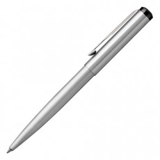 Ручка шариковая PARKER Vector Stainless Steel CT, корпус серебристый, детали из нержавеющей стали, синяя, 2025445