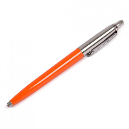 Ручка шариковая PARKER Jotter Orig Orange, корпус оранжевый, детали хром, блистер, синяя, 2076054