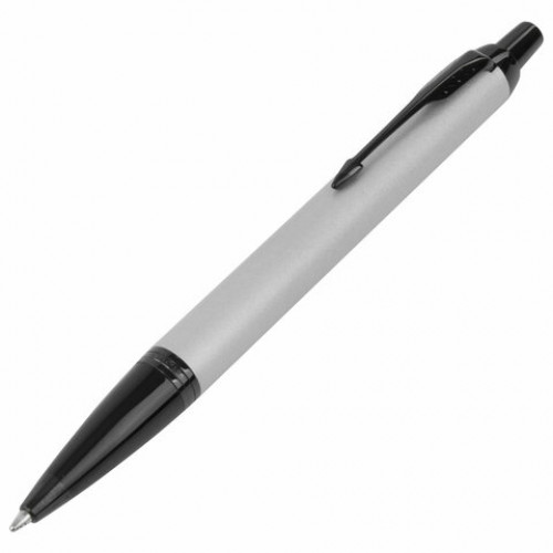 Ручка шариковая PARKER IM Achromatic Grey BT, корпус серый матовый, нержавеющая сталь, синяя, 2127752