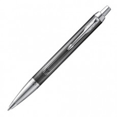 Ручка шариковая PARKER IM Metallic Pursuit CT, корпус темно-серый, хромированные детали, синяя, 2074144