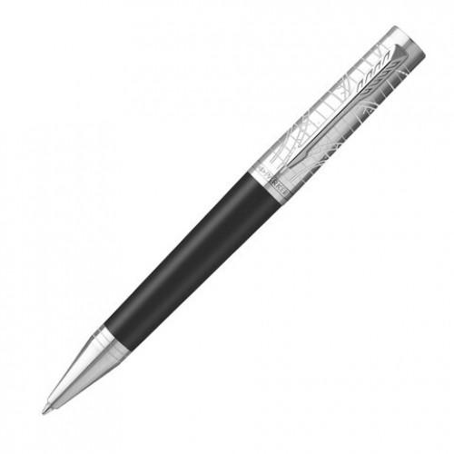 Ручка шариковая PARKER Ingenuity Legacy of Flight, корпус серебристый, черная, 2227810