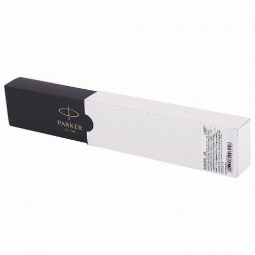 Ручка шариковая PARKER Jotter Plastic CT, корпус белый, детали из нержавеющей стали, синяя, R0032930