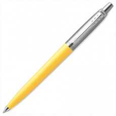 Ручка шариковая PARKER Parker Jotter Orig Yellow, корпус желтый, детали хром, блистер, синяя, 2076056