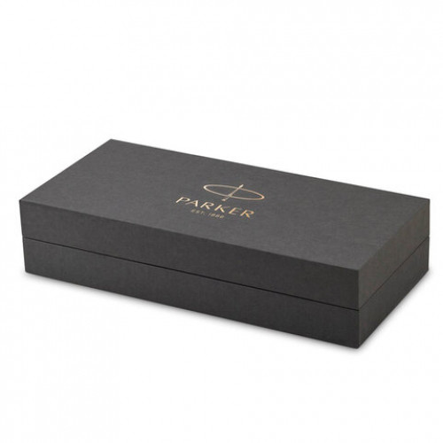 Ручка шариковая PARKER Duofold Classic Black GT, корпус черный, позолоченные детали, черная, 1931386