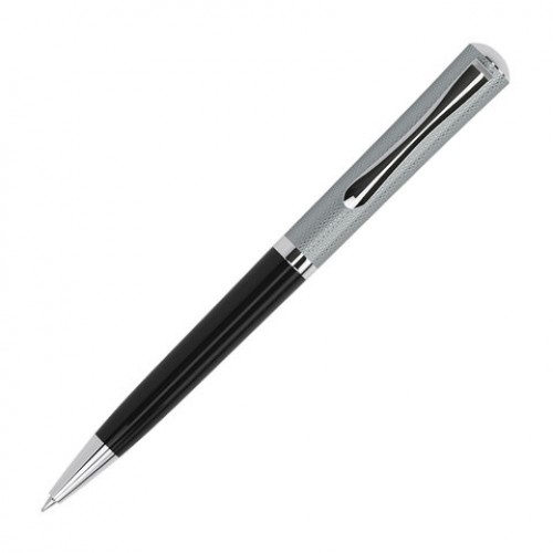 Ручка подарочная шариковая GALANT HECTOR, корпус черный/серебро, детали серебро, узел 0,7 мм, линия письма 0,5 мм, синяя, 144173