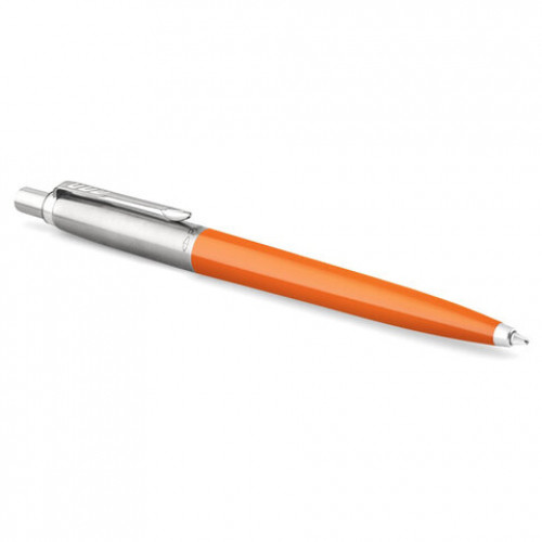 Ручка шариковая PARKER Jotter Orig Orange, корпус оранжевый, детали хром, блистер, синяя, 2076054