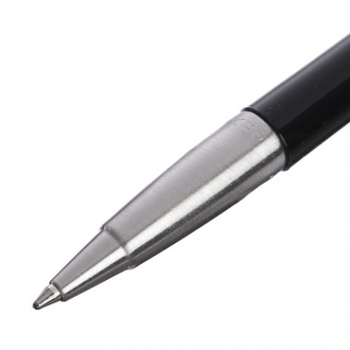 Ручка шариковая PARKER Vector Standard Black CT, корпус черный, детали из нержавеющей стали, синяя, 2025442