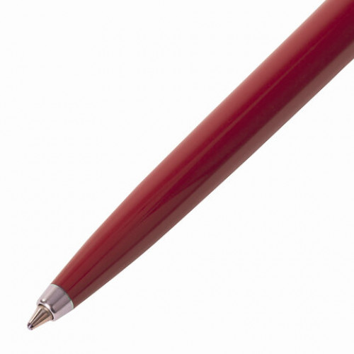 Ручка шариковая PARKER Jotter Plastic CT, корпус красный, детали из нержавеющей стали, синяя, R0033330
