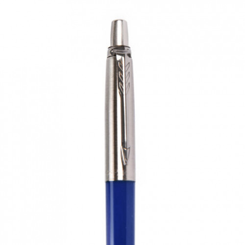 Ручка шариковая PARKER Jotter Orig Navy Blue, корпус синий, детали хром, блистер, синяя, 2123427