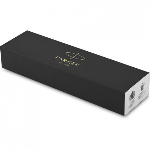 Ручка шариковая PARKER IM Core Black Lacquer GT, корпус черный глянцевый лак, позолоченные детали, синяя, 1931666