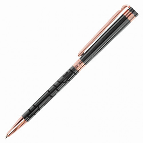 Ручка подарочная шариковая GALANT Vitznau, корпус серый, золотистые детали, пишущий узел 0,7 мм, синяя, 141664