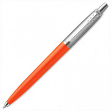 Ручка шариковая PARKER Jotter Orig Orange, корпус оранжевый, детали хром, блистер, синяя, 2076054