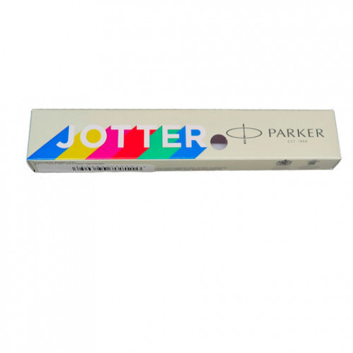 Ручка шариковая PARKER Jotter Orig White, корпус белый, детали нержавеющая сталь, синяя, RG0032930