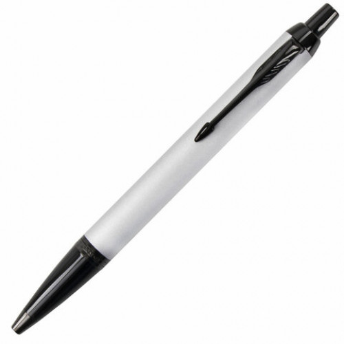 Ручка шариковая PARKER IM Achromatic Grey BT, корпус серый матовый, нержавеющая сталь, синяя, 2127752