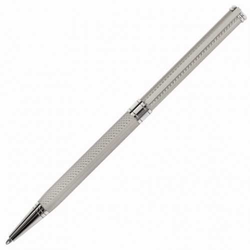 Ручка подарочная шариковая GALANT Stiletto Chrome, тонкий корпус, серебристый, хромированные детали, пишущий узел 0,7 мм, синяя, 140528