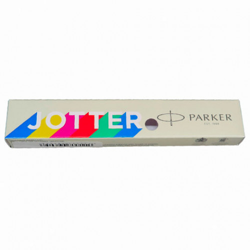 Ручка шариковая PARKER Jotter Orig Red, корпус красный, детали нержавеющая сталь, синяя, RG0033330