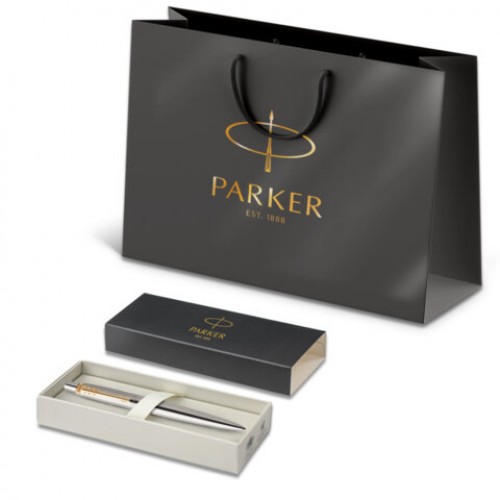 Ручка шариковая PARKER Jotter Core Stainless Steel GT, пакет, 880887