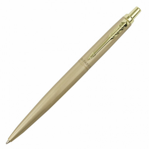 Ручка шариковая PARKER Jotter XL Monochrome Gold GT, корпус золотой, нержавеющая сталь, синяя,2122754