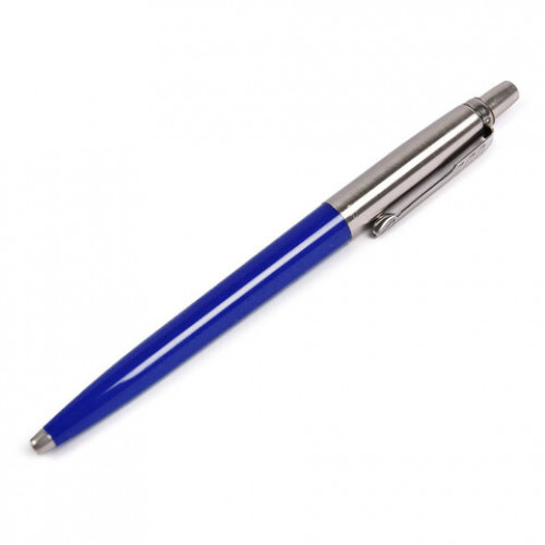 Ручка шариковая PARKER Jotter Orig Navy Blue, корпус синий, детали хром, блистер, синяя, 2123427