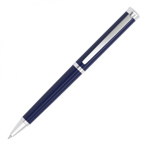 Ручка подарочная шариковая GALANT RICARDO, корпус темно-синий, детали серебро, узел 0,7 мм, линия письма 0,5 мм, синяя, 144168