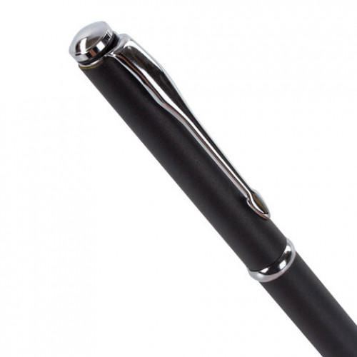 Ручка подарочная шариковая GALANT Arrow Chrome Grey, корпус серый, хромированные детали, пишущий узел 0,7 мм, синяя, 140652