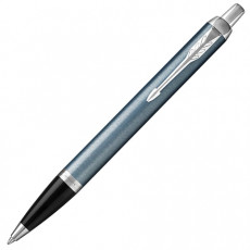Ручка шариковая PARKER IM Core Light Blue Grey CT, корпус серо-голубой лак, хромированные детали, синяя, 1931669 Ручка шариковая PARKER IM Core Light Blue Grey CT, корпус серо-голубой лак, хромированные детали, синяя, 1931669