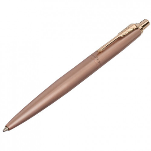 Ручка шариковая PARKER Jotter XL Monochrome Pink Gold PGT, корпус розовое золото, сталь, синяя, 2122755