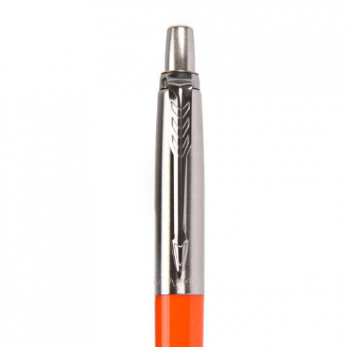 Ручка шариковая PARKER Jotter Orig Orange, корпус оранжевый, детали хром, блистер, синяя, 2076054