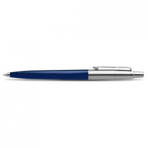 Ручка шариковая PARKER Jotter Orig Navy Blue, корпус синий, детали хром, блистер, синяя, 2123427