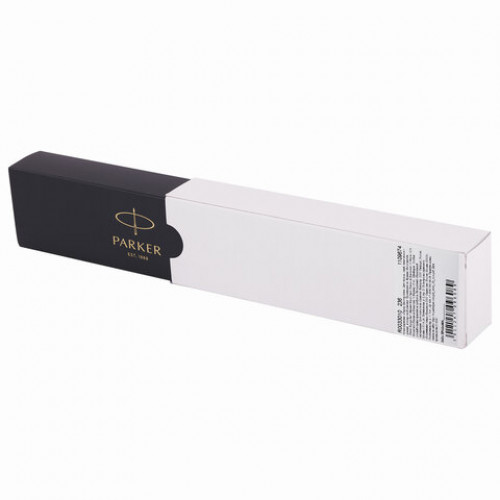Ручка шариковая PARKER Jotter Plastic CT, корпус черный, детали из нержавеющей стали, синяя, R0033010