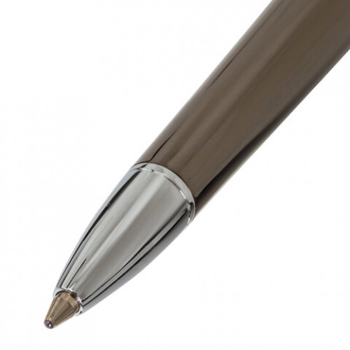 Ручка подарочная шариковая GALANT PASTOSO, корпус оружейный металл, детали хром, узел 0,7 мм, синяя, 143516