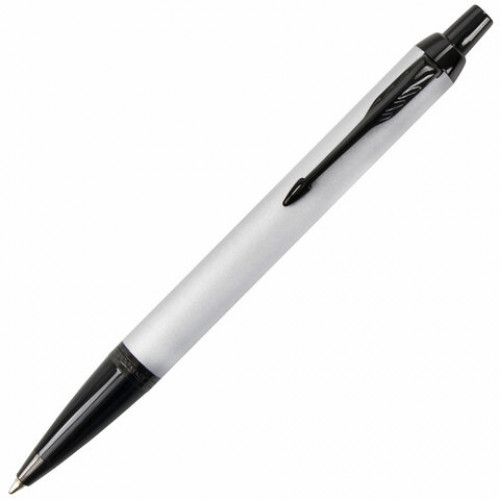 Ручка шариковая PARKER IM Achromatic Grey BT, корпус серый матовый, нержавеющая сталь, синяя, 2127752