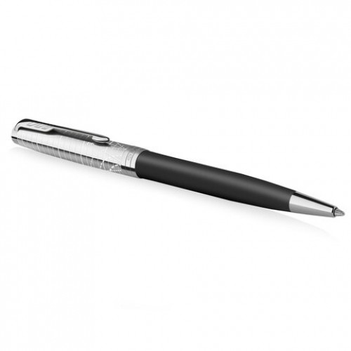 Ручка шариковая PARKER Sonnet Legacy of Flight, корпус серебристый, черная, 2227802