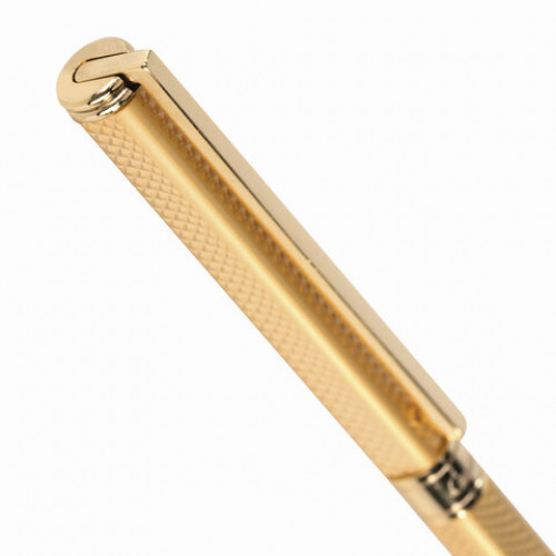 Ручка подарочная шариковая GALANT Stiletto Gold, тонкий корпус, золотистый, золотистые детали, пишущий узел 0,7 мм, синяя, 140527